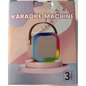 Sleek Rose Gold Karaoke Machine - Perfect Gift for Birthdays & Family Gatherings